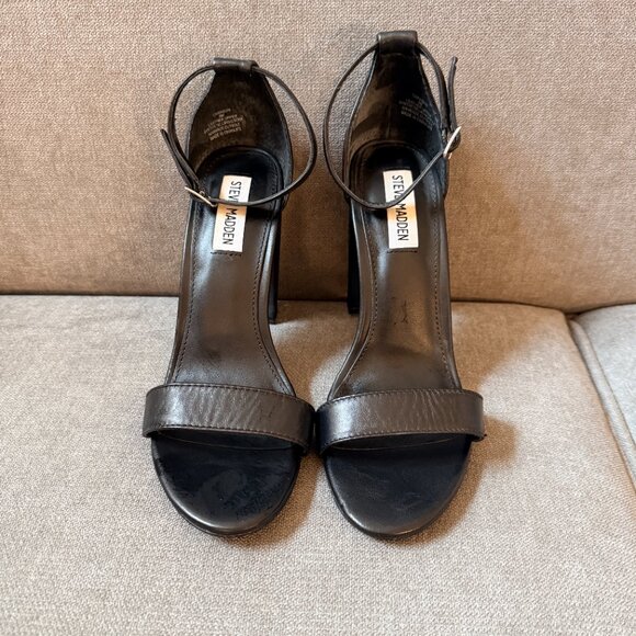 Steve Madden Leather Block Heel - Picture 2 of 4